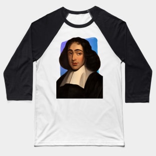 Dutch Philosopher Baruch Spinoza illustration Baseball T-Shirt